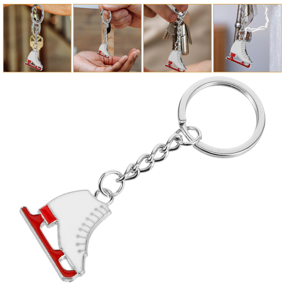 Alloy Key Chain Wear-resistant Zinc Alloy Roller Skate Decorative Bag Pendants