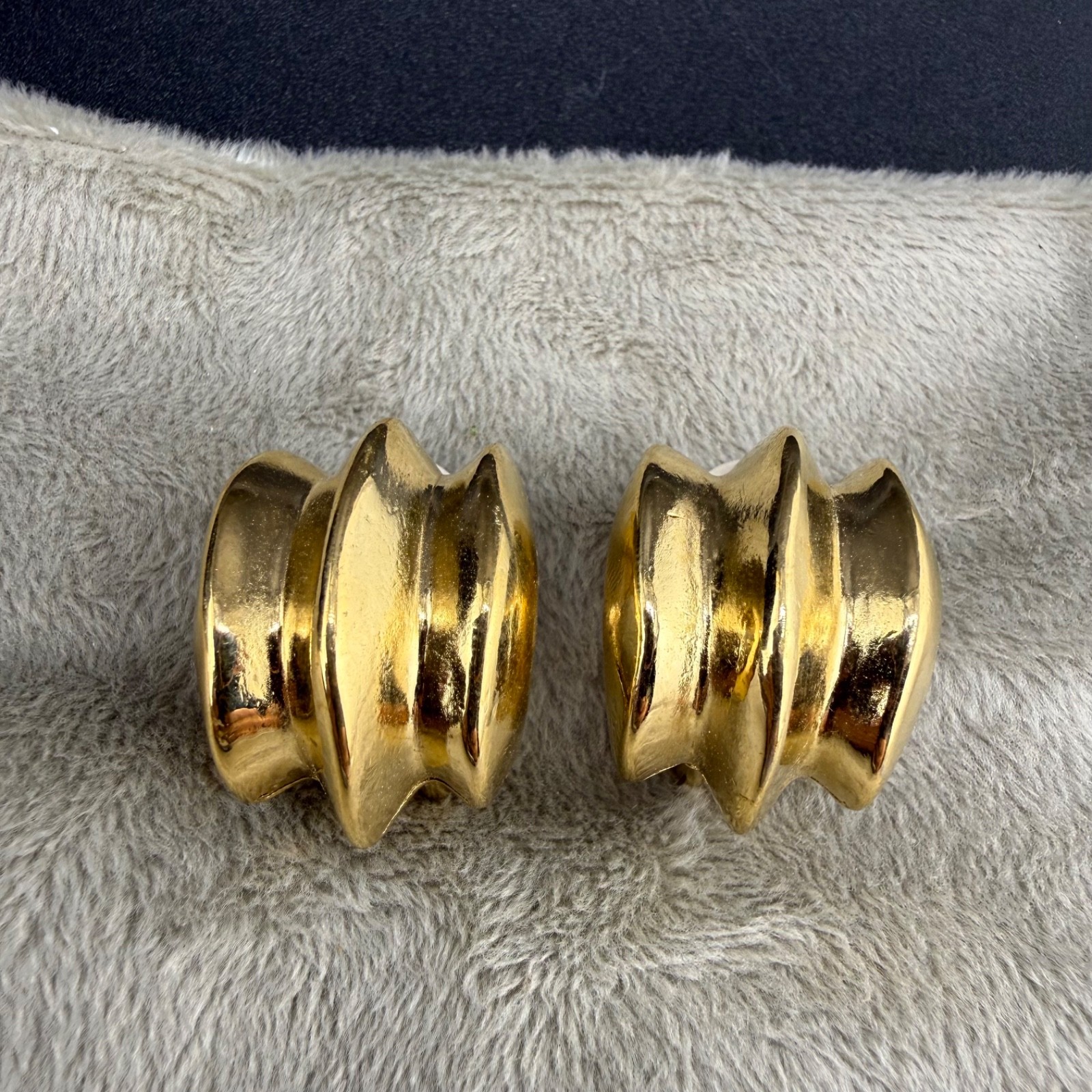 Vintage Givenchy Clip On Earrings Gold Tone