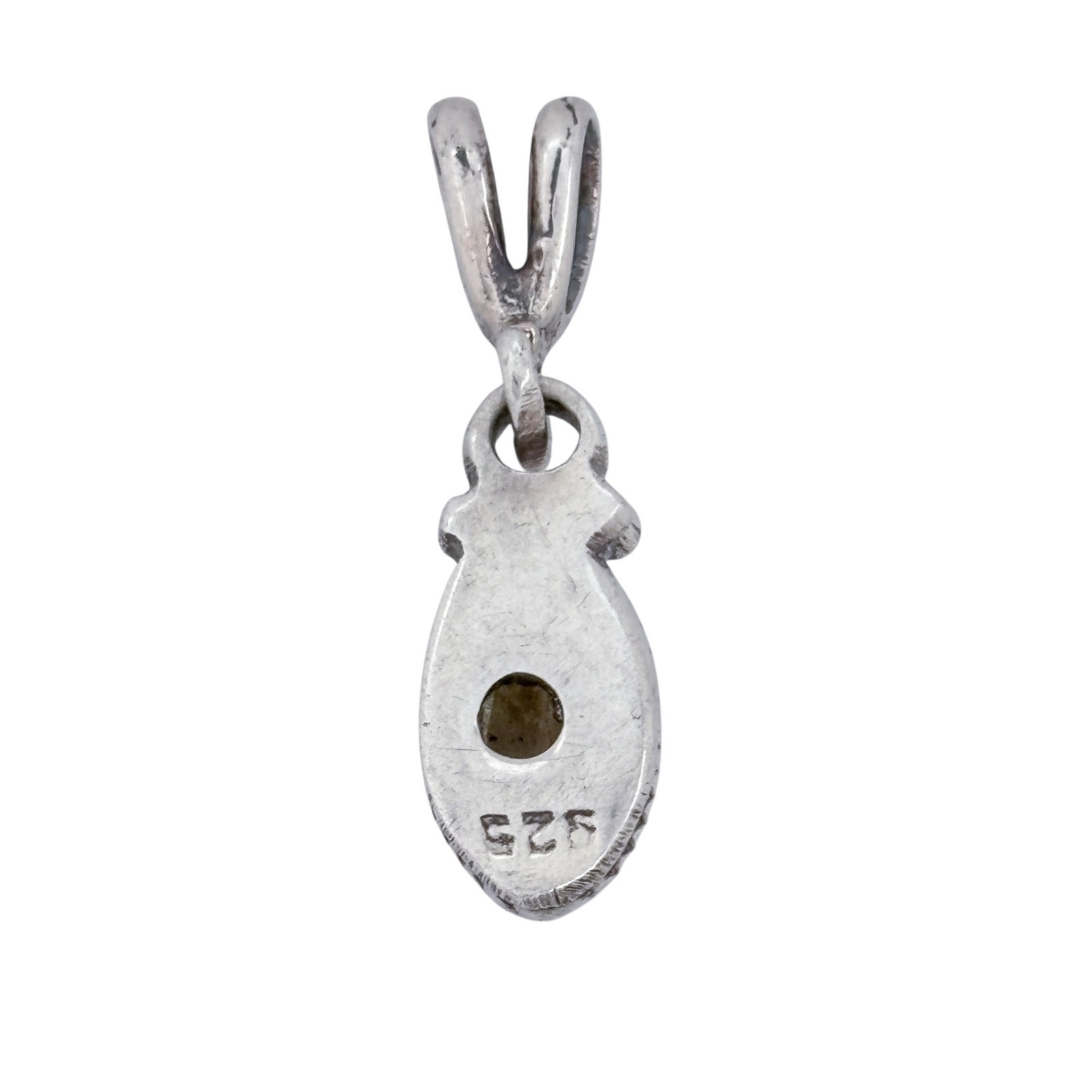 Vintage Sterling Silver 925 | Southwest | Green Amethyst Prasiolite Pendant