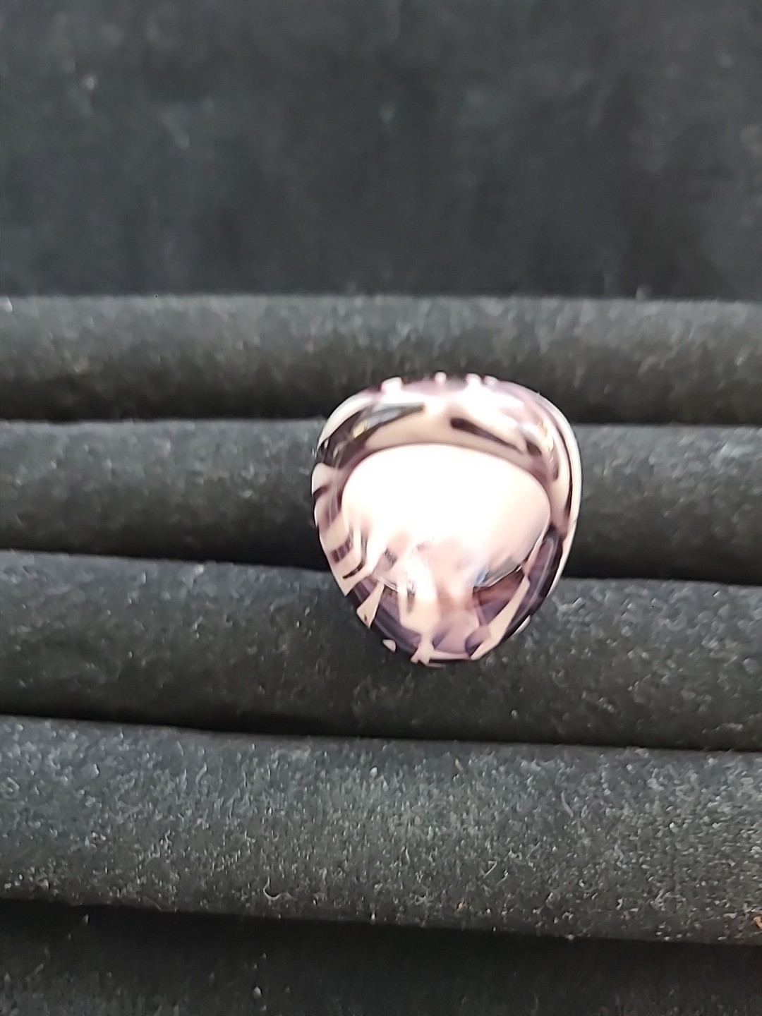 Zebra Print Acrylic Ring Chunky Dome Cocktail Statement Resin Plastic Size 7