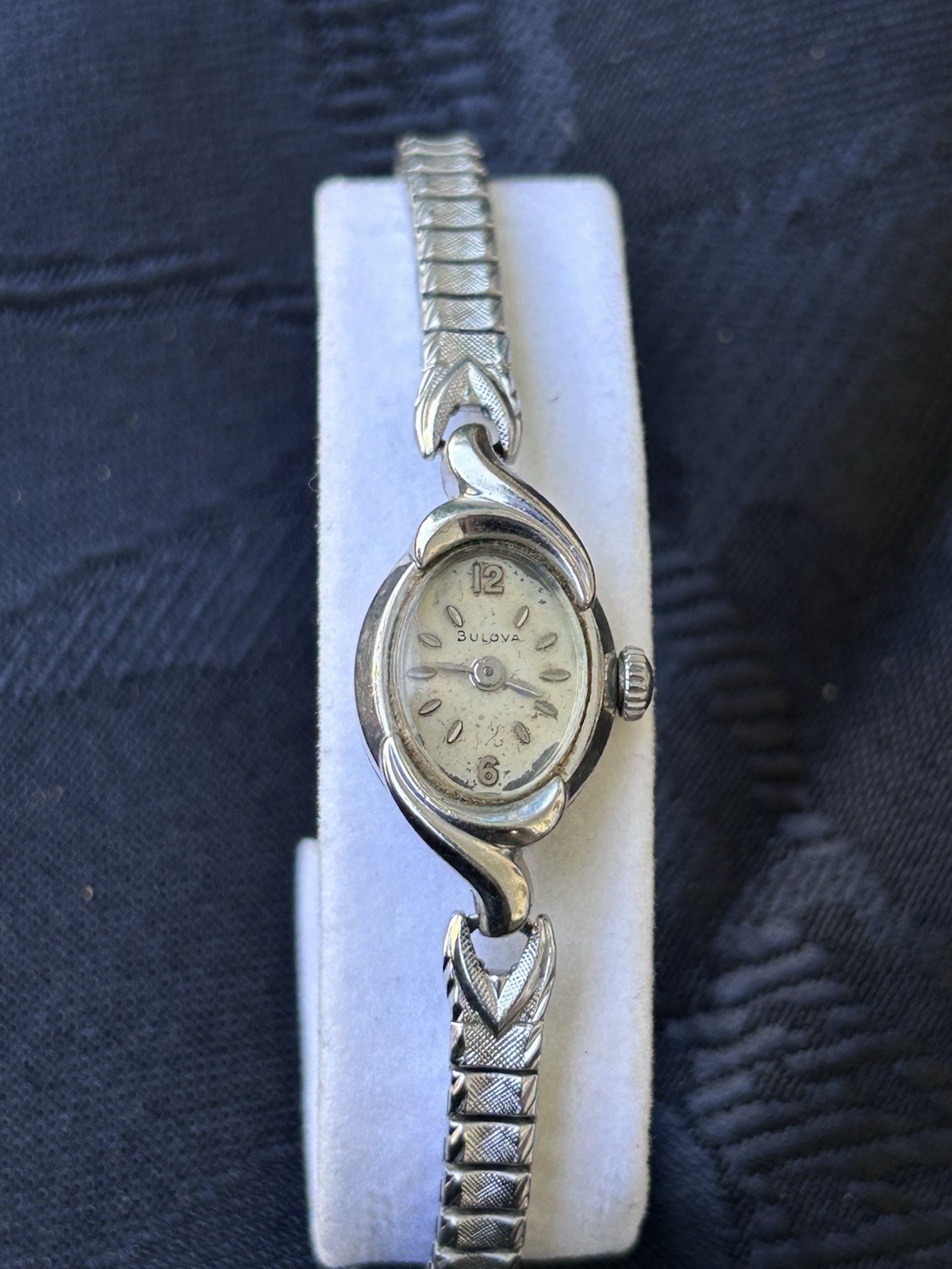 Vintage 1965 Bulova M5 10K Rolled Gold Plate Women Cocktail Watch Speidel
