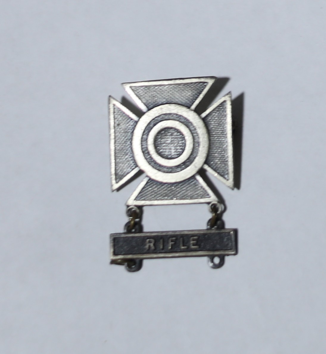 Antique Brooch Army medal Pin Sterling Silver 10.9 grams