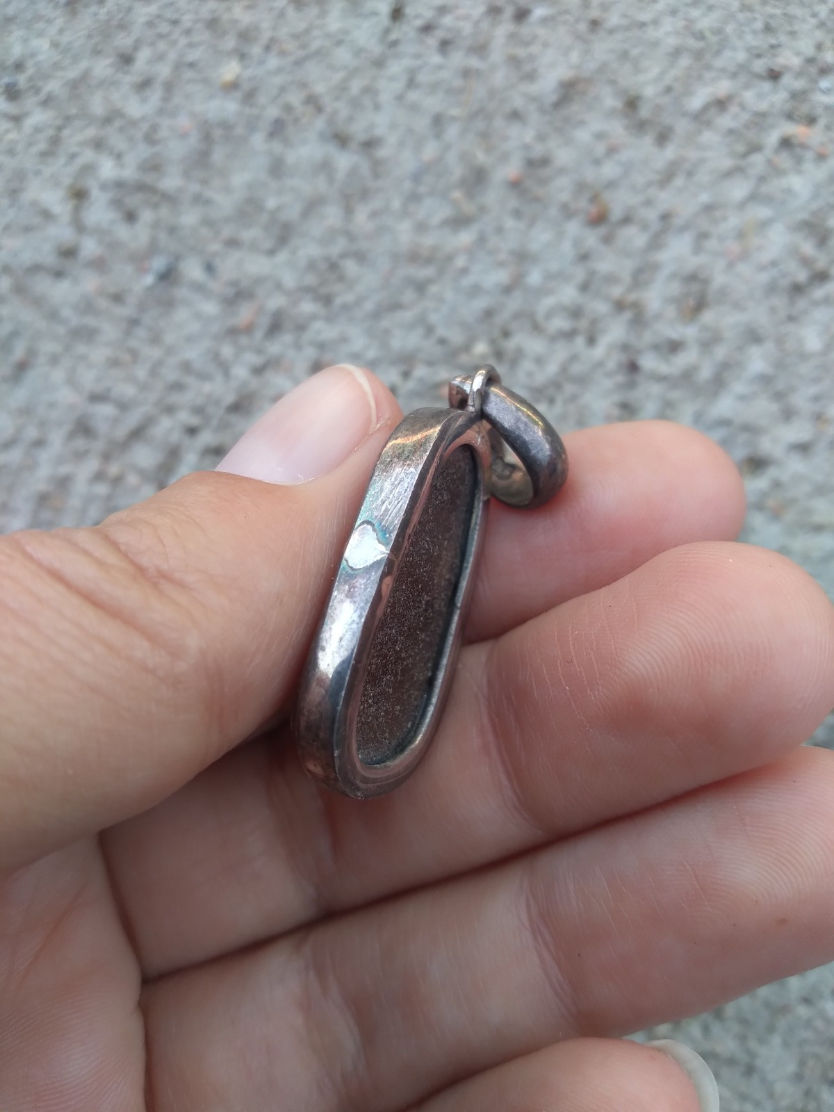 Australian? Boulder Opal Pendant Vintage Sterling Silver 925