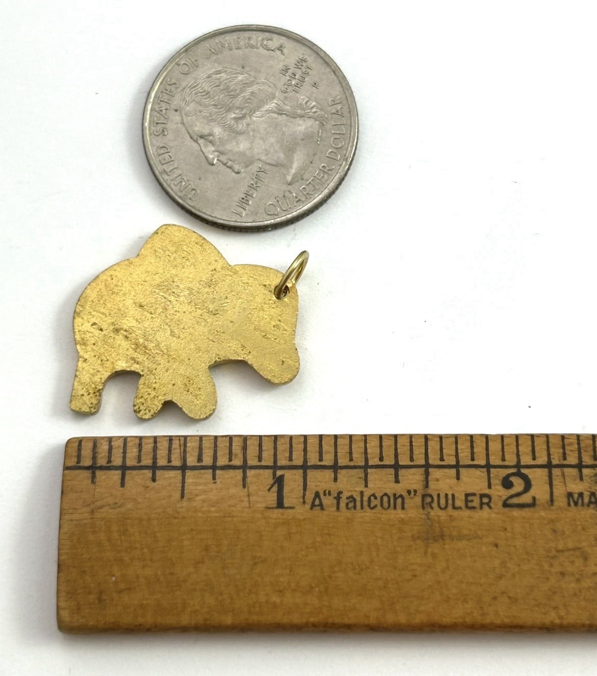 Vintage Fish Charm Pendant Vintage Jewelry Gift For Her Brass Metal Charm