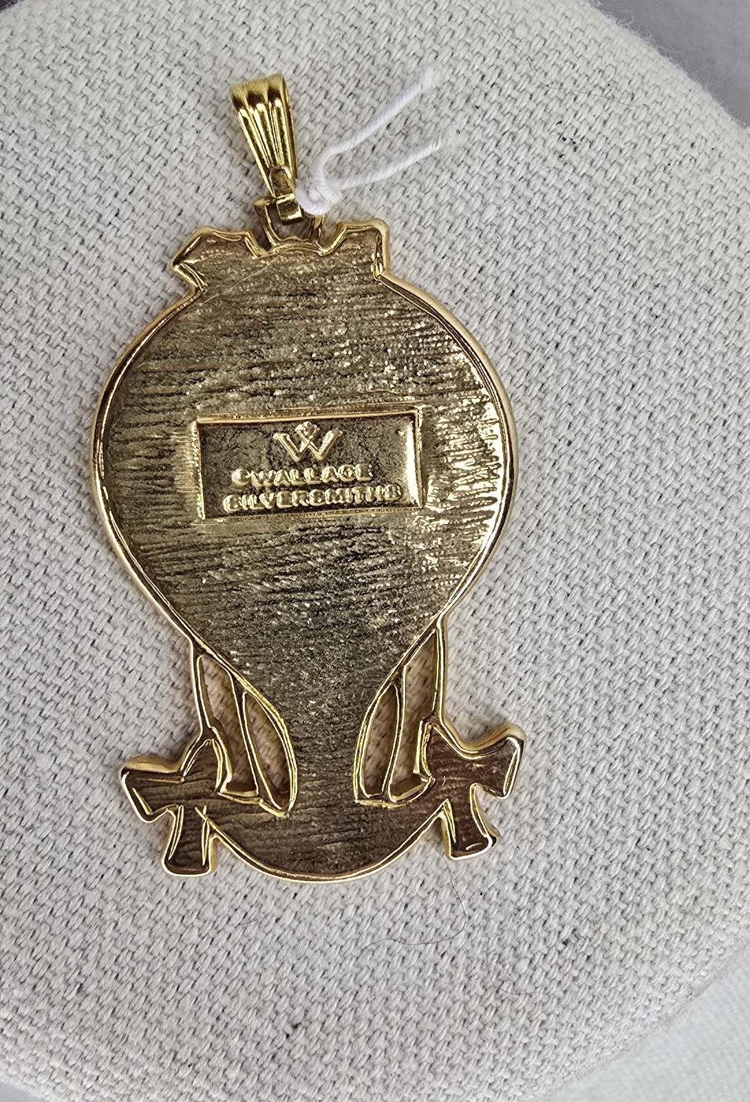 Vintage Wallace Silversmiths HOT AIR BALLOON Enamel Pendant Christmas Ornament