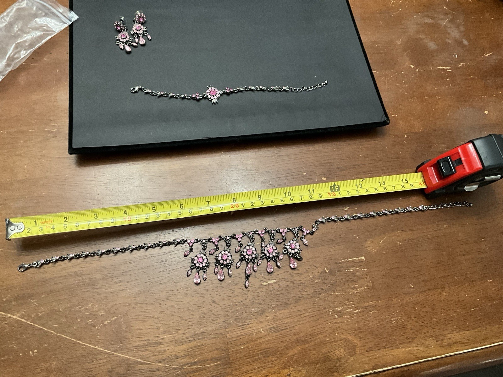 Vintage Victorian Inspired Floral Festoon Style Necklace,bracelet,and Earrings