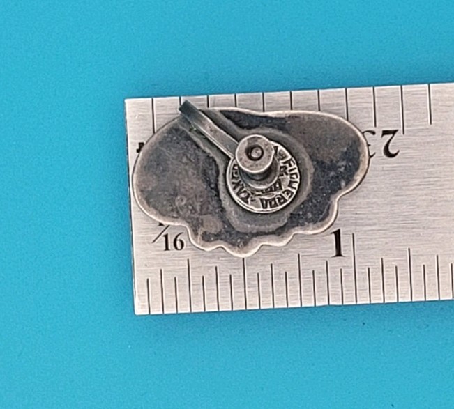Rare Vintage Casa Figueroa Taxco Silver 980 Screw Back Earings 1930s-Early 1940s