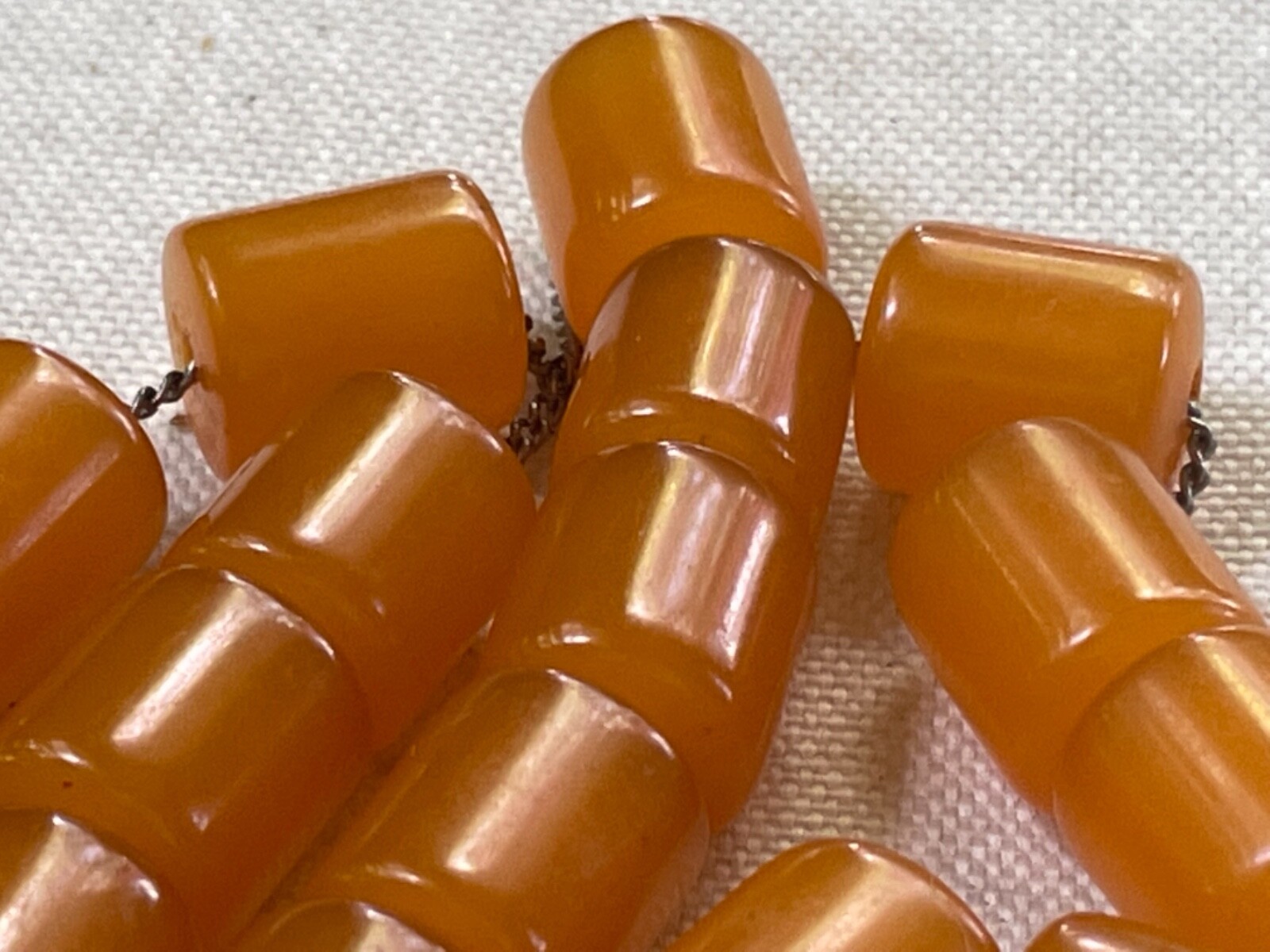 Old Islamic Bakelite Butterscotch Prayer Rosary Beads Tesbih Misbaha 39 grams