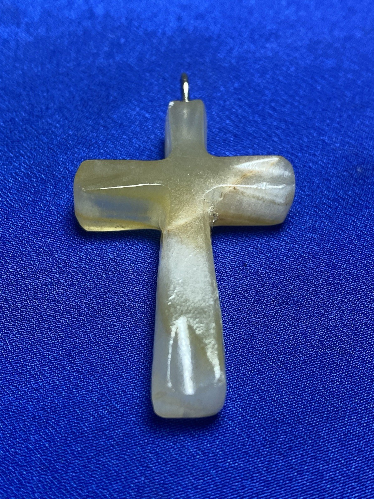 VINTAGE Cross Pendant –Shell/Mother-of-Pearl– 1.75”– Buyer to Confirm Material