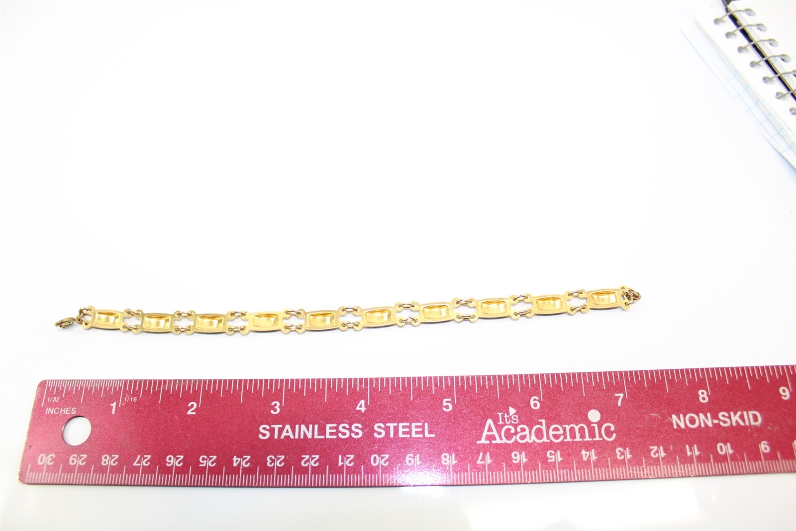 Bracelet Gold-tone Alloy 7.5″ Vintage