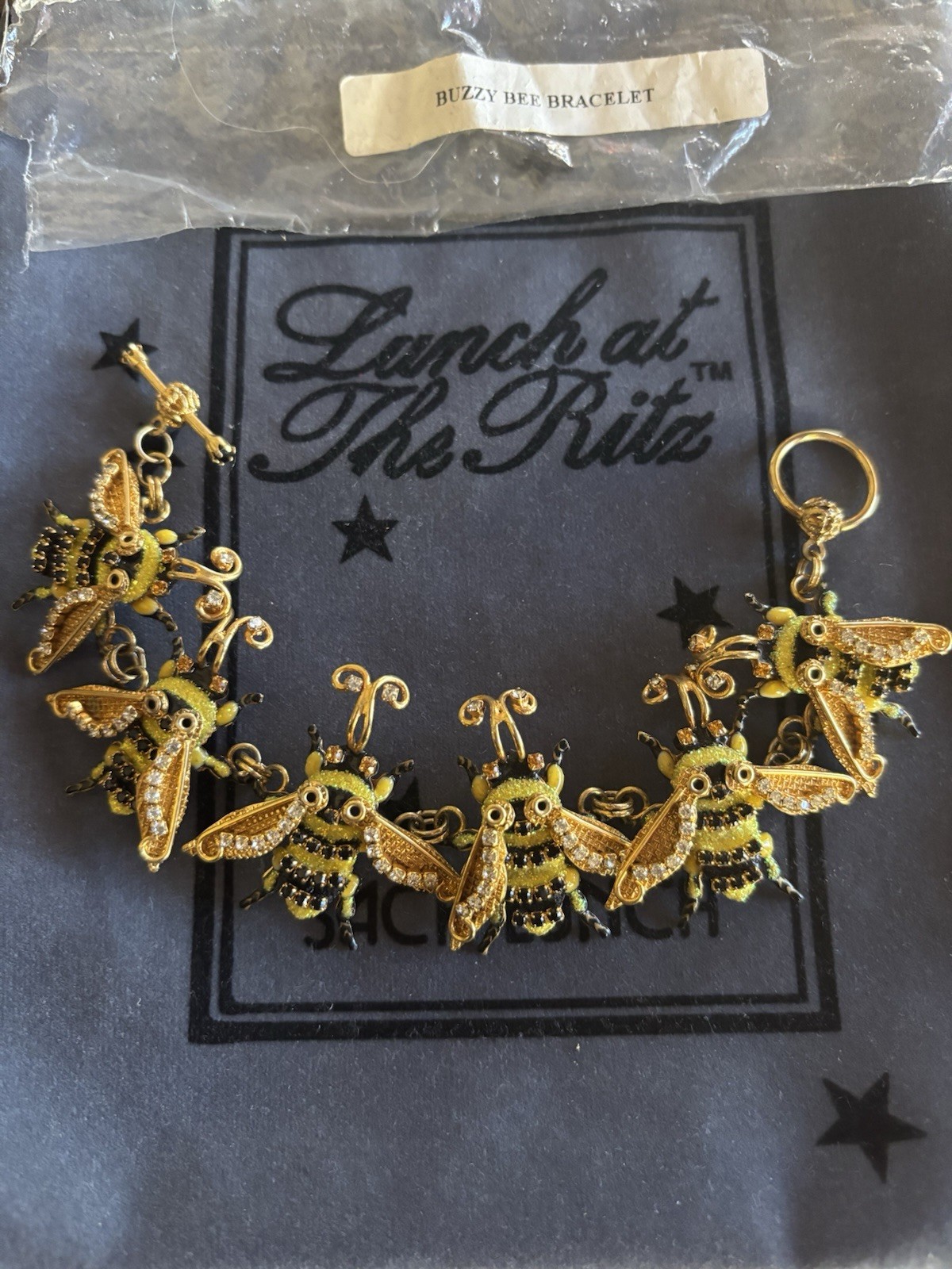 Lunch At The Ritz Bracelet BUZZY BEE Bracelet: NEW, NEVER WORN!