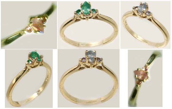 Alexandrite 1/3ct Antique 19thC 14kt Gold Ring Russia Natural Real Color-Change