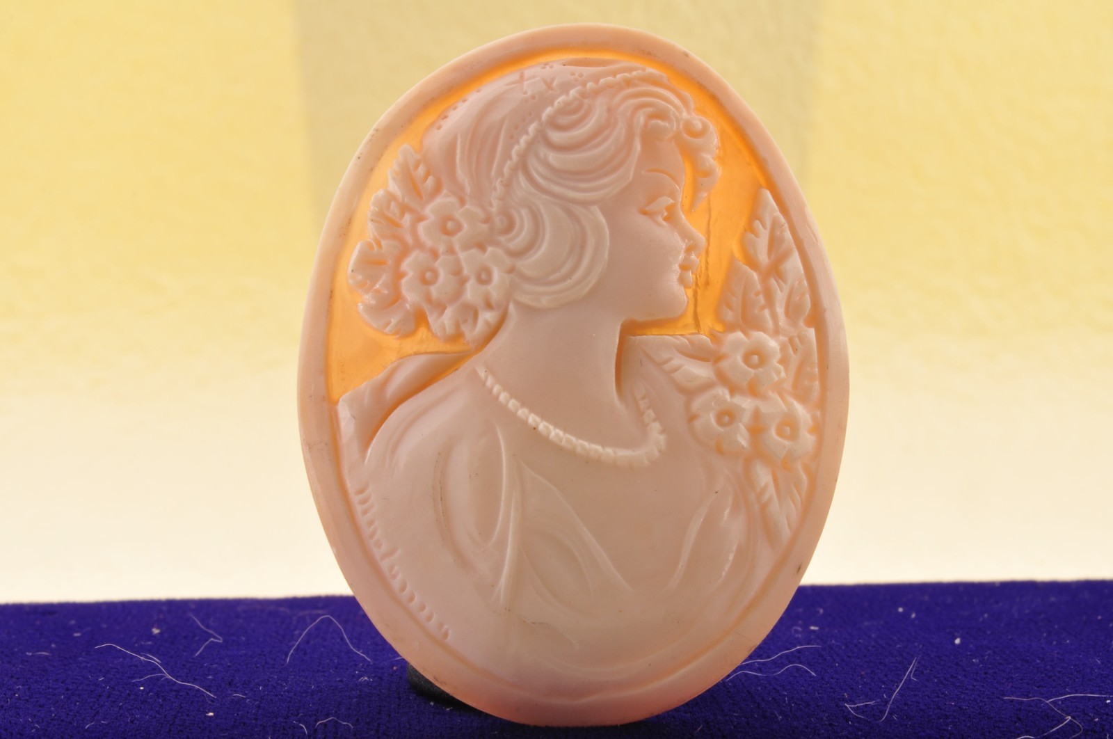7items , vintage shell cameo White and brown color (Total 241.0ct) with case.