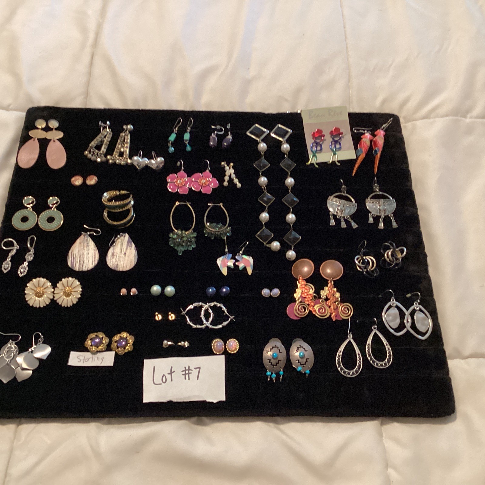 Lot 34 Pairs Vintage Earrings All Styles Some Signed Costume Jewelry
