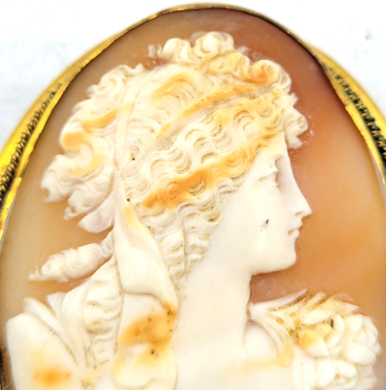 Vintage Carved Shell Cameo