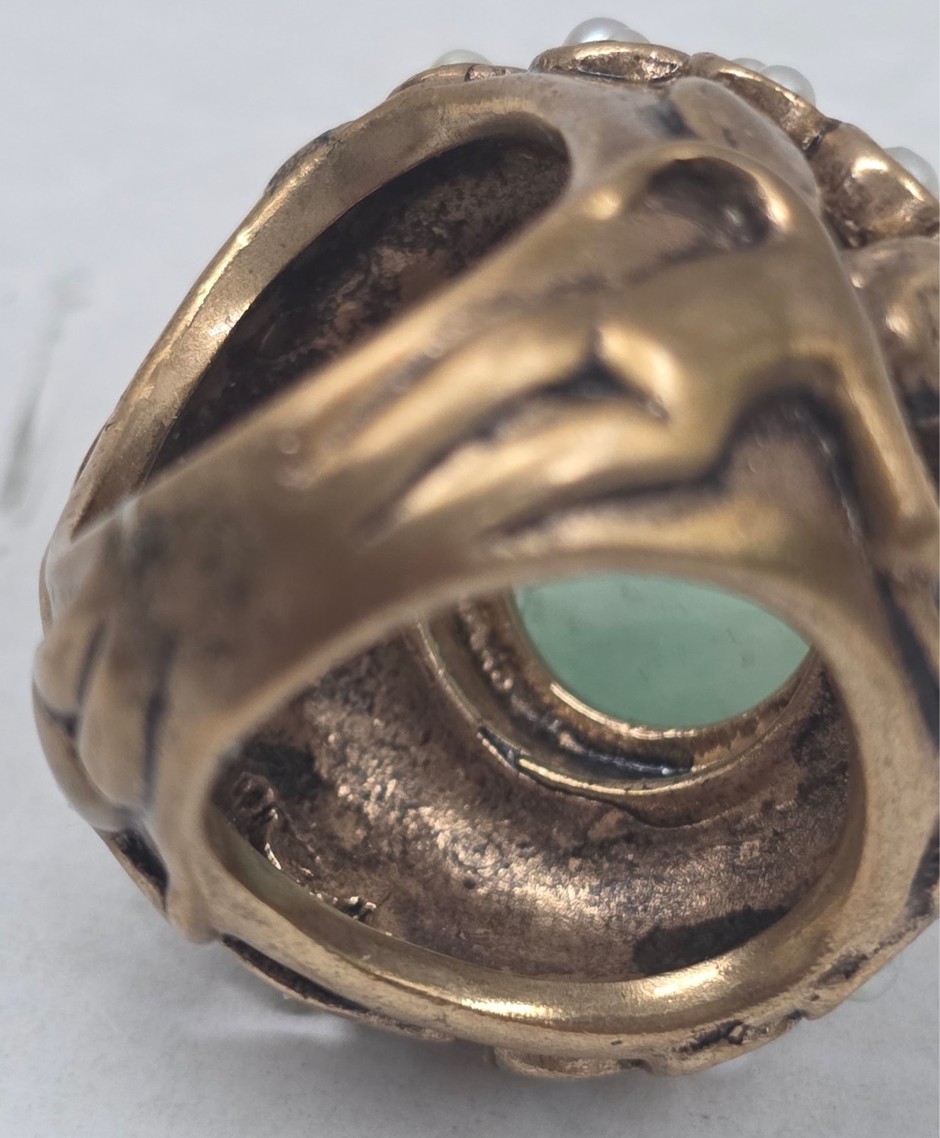 BRONZE Antique China Ring Size UNKNOWN – SEE Pictures