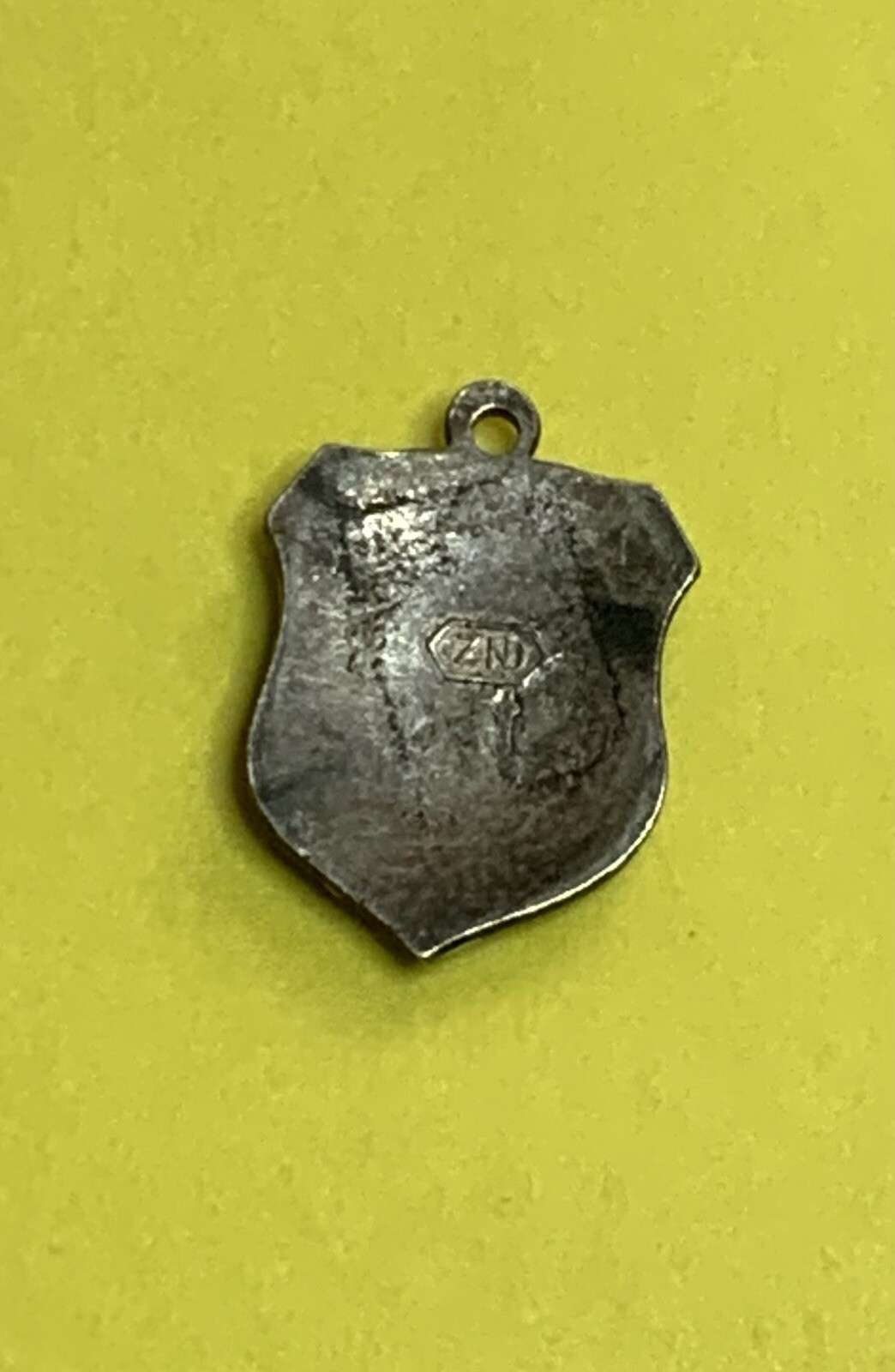 Vintage Sterling Silver Enamel Great Britain Shield Pendant Bracelet Charm