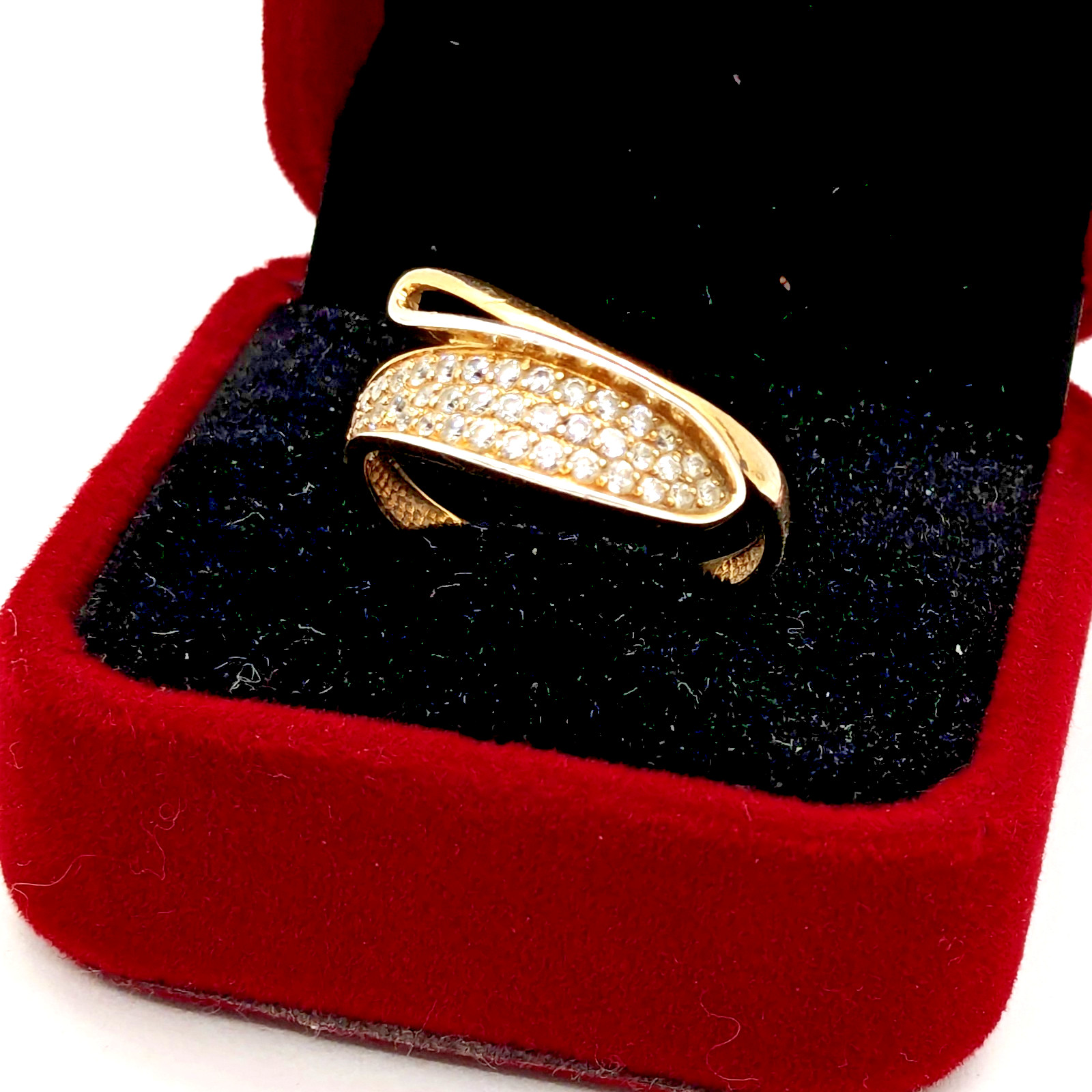 Vintage Elegant RING Silver 925 with Chic Inserts -size: 10.25US (19.8mm) | #65