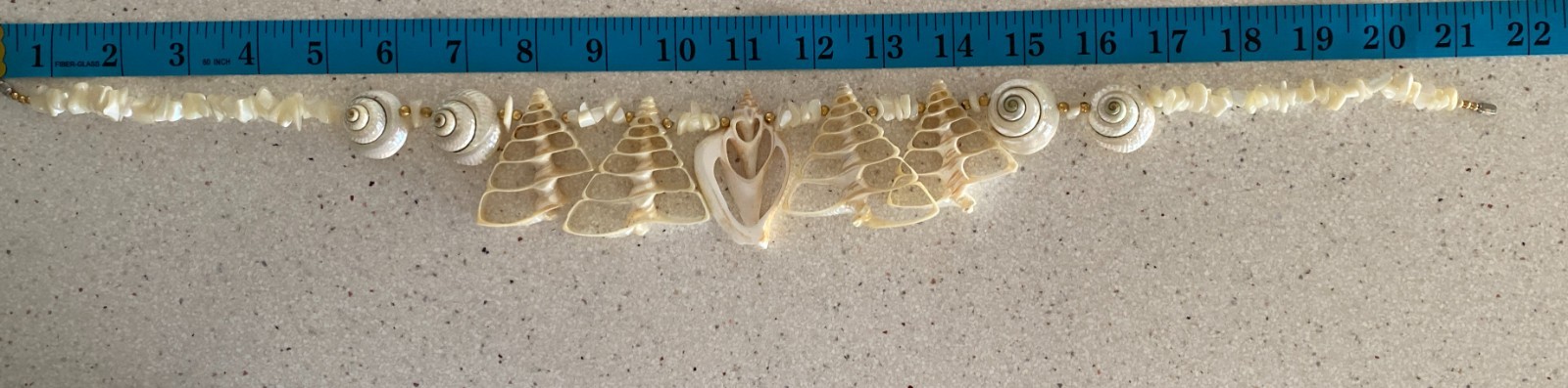 Sea Shell MOP Statement Necklace Real Seashells Beach Nautical
