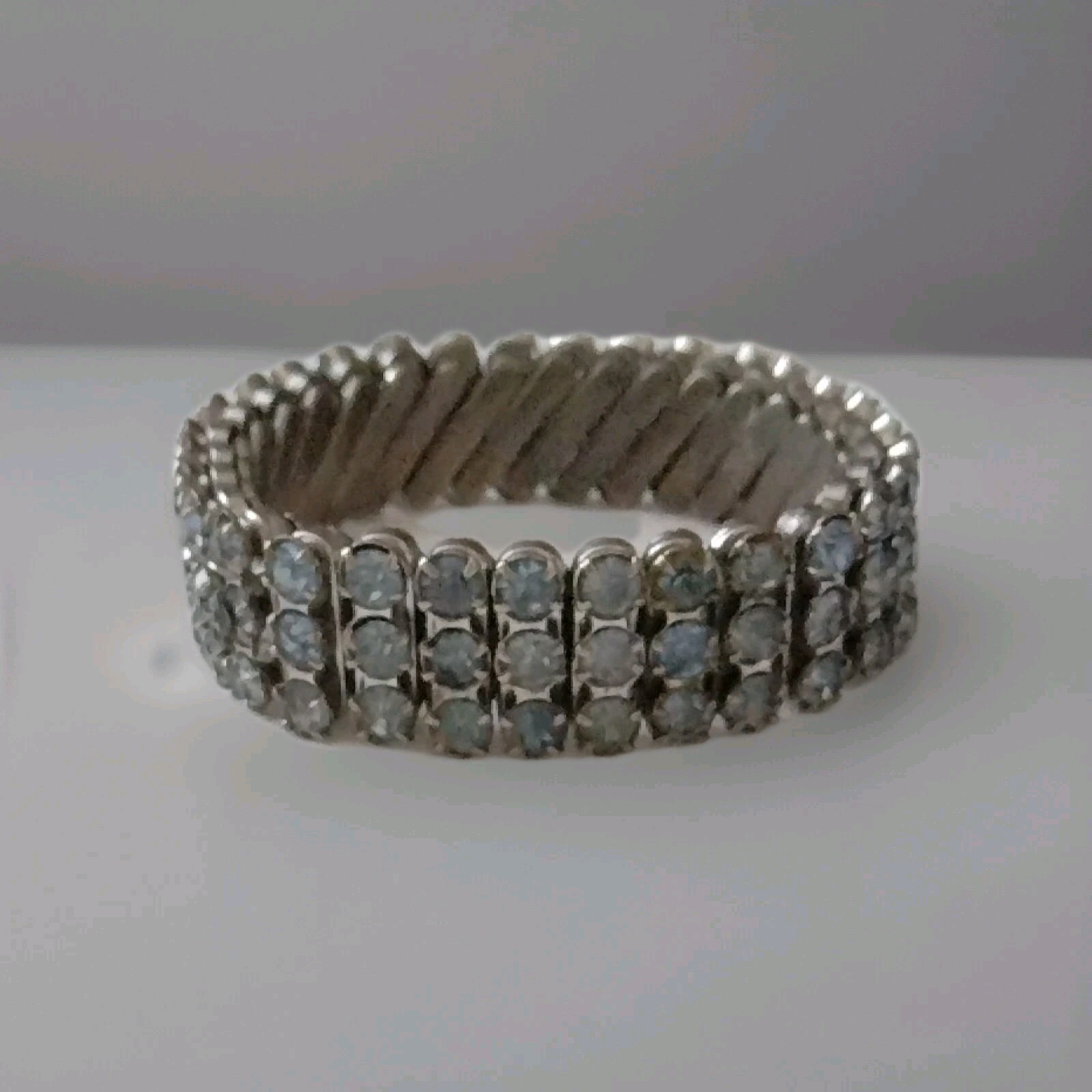 Vintage Blue Rhinestone Expandable