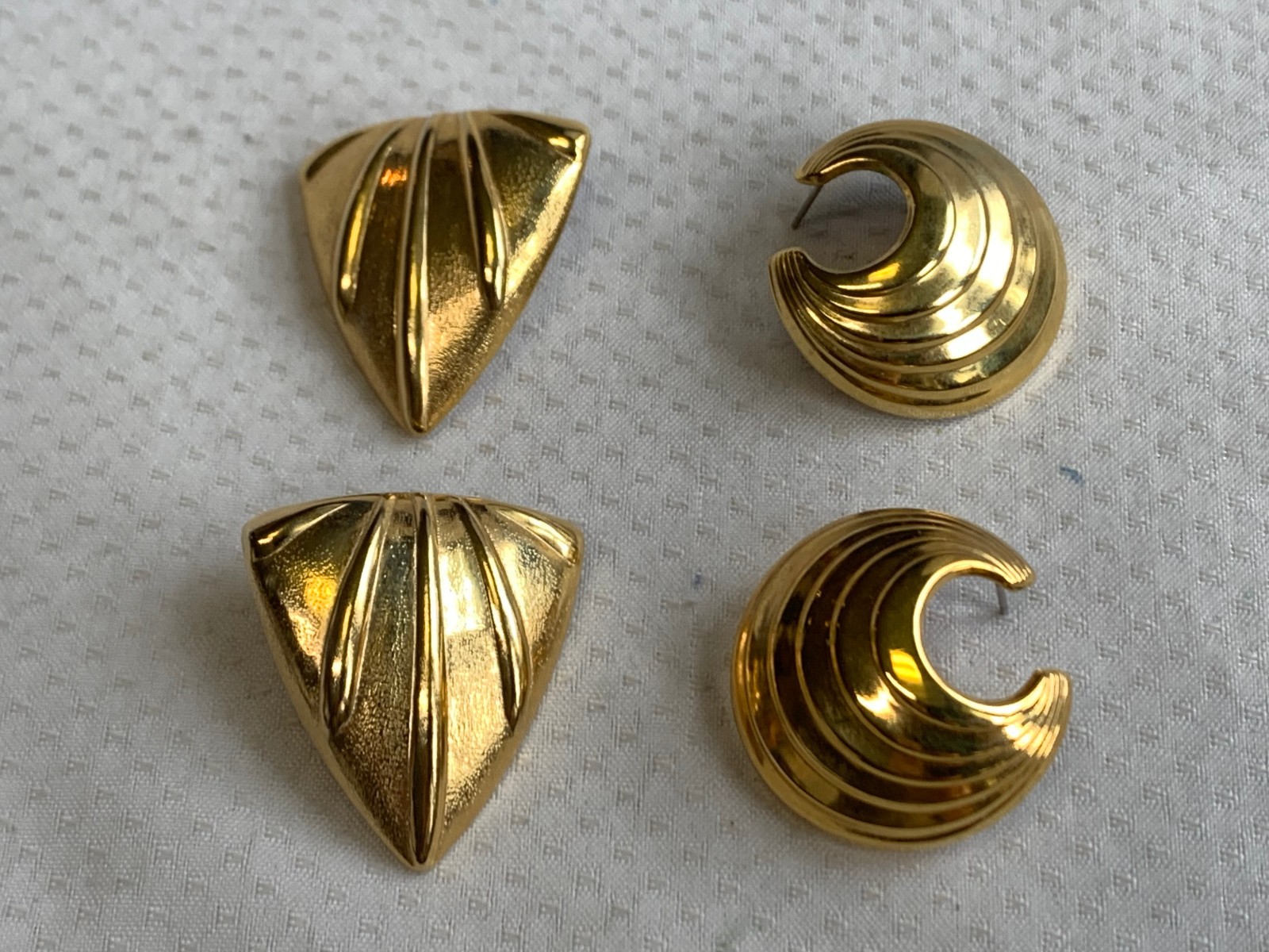 Vtg Costume Jewelry Lot Enamel Tiger’s Eye Faux Amber / Onyx / Gemstones