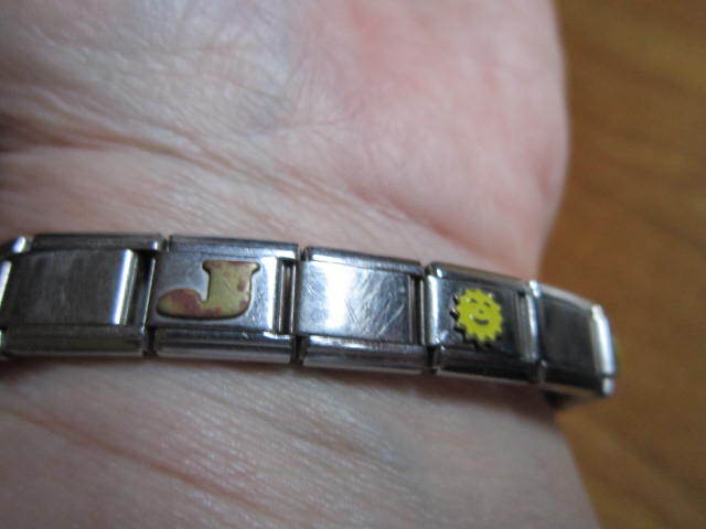 Stainless Steel Link Stretch Charm Bracelet Disney Lion King Diploma Flute Smile