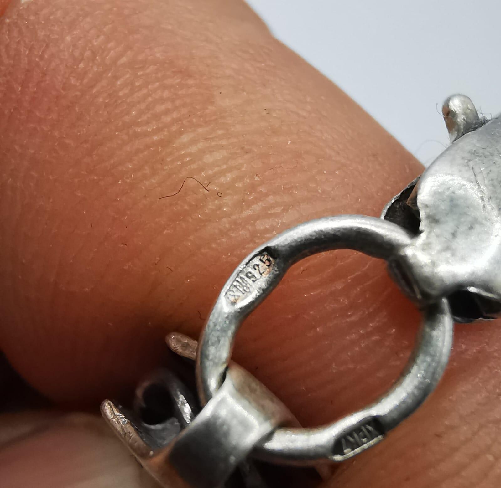 Vintage Bracelet 8.46″ Sterling Silver 925 Handmade 14.75g Unisex Adult