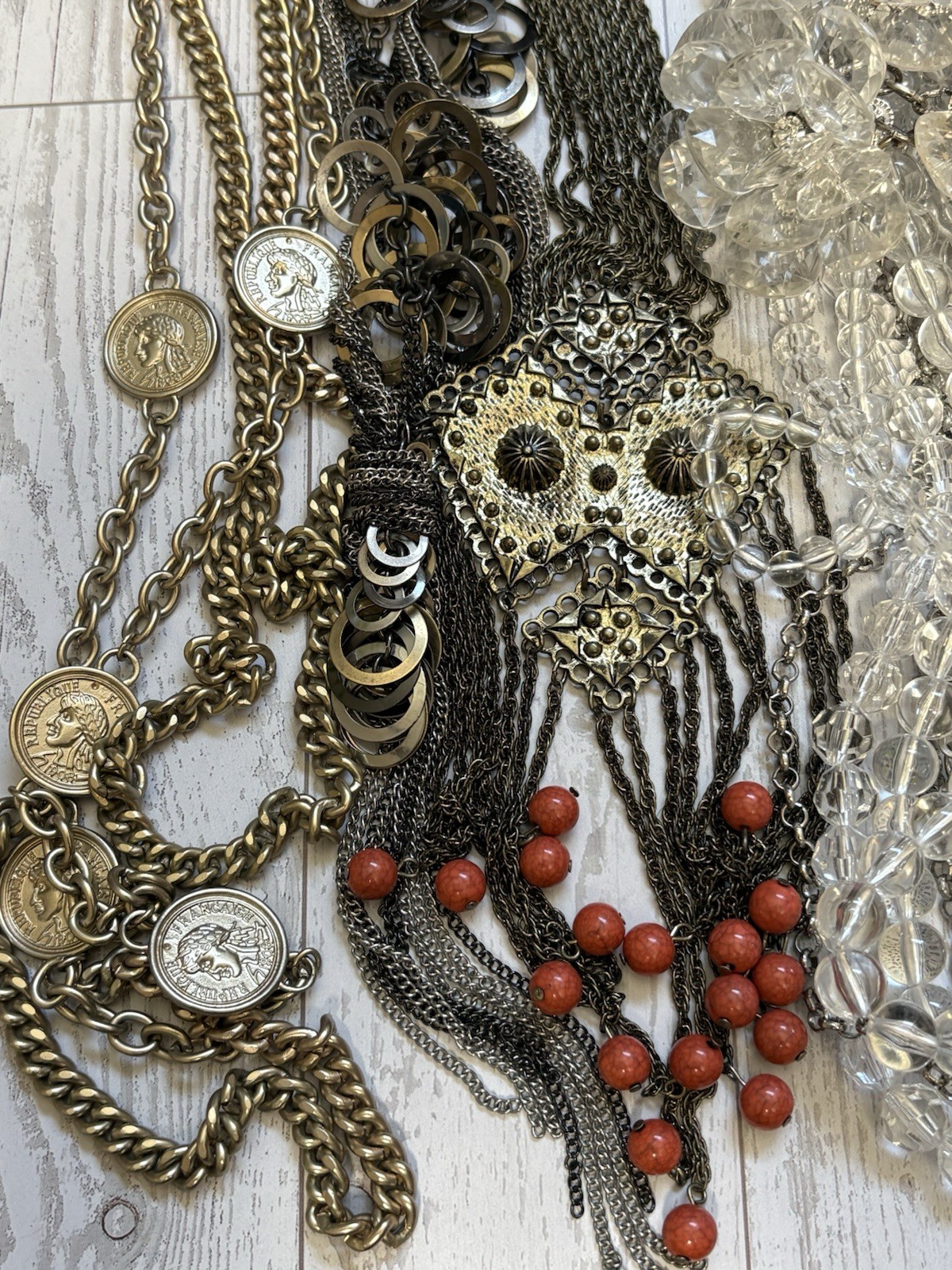 Express Fashion Necklace Lot Mixed Styles Chains Pearls Statement Boho Trendy