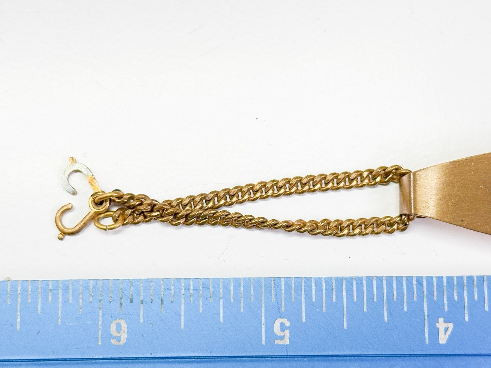 Vintage MCM 1950s Victorian Reproduction Glove Clip Skirt Lifter Gold Gilt