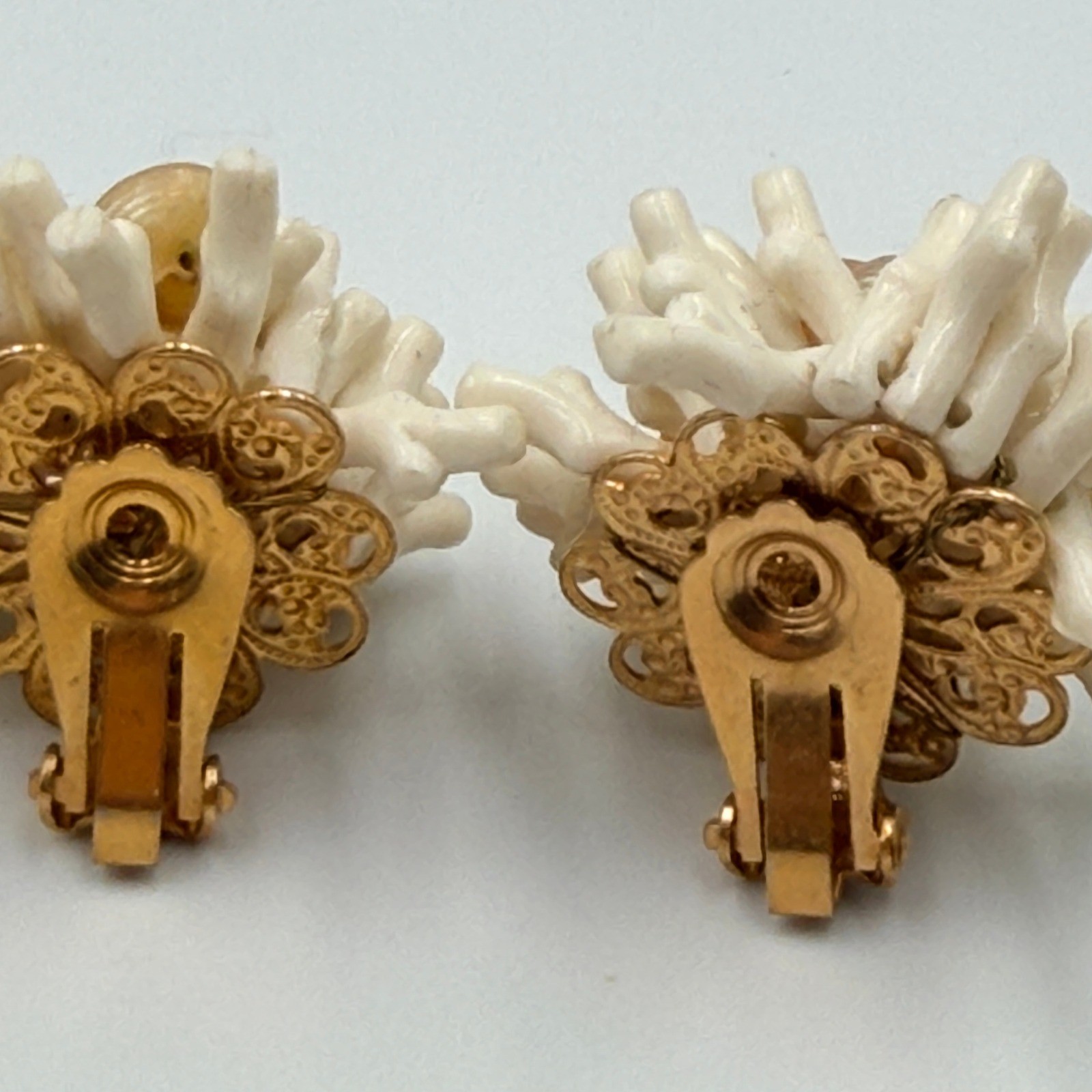 Vtg Japan Hong Kong Beaded Cluster Earrings Lot 10 Pair MCM Costume Jewelry Clip