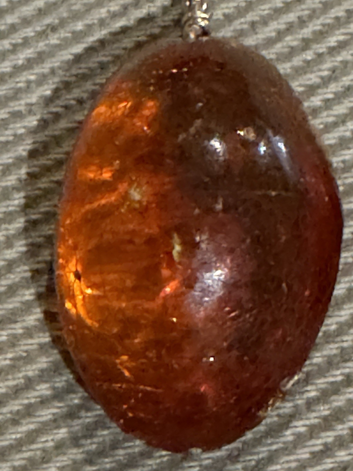 Pair of Vintage Amber Tear Drop 1.25” Pendants – Earrings?