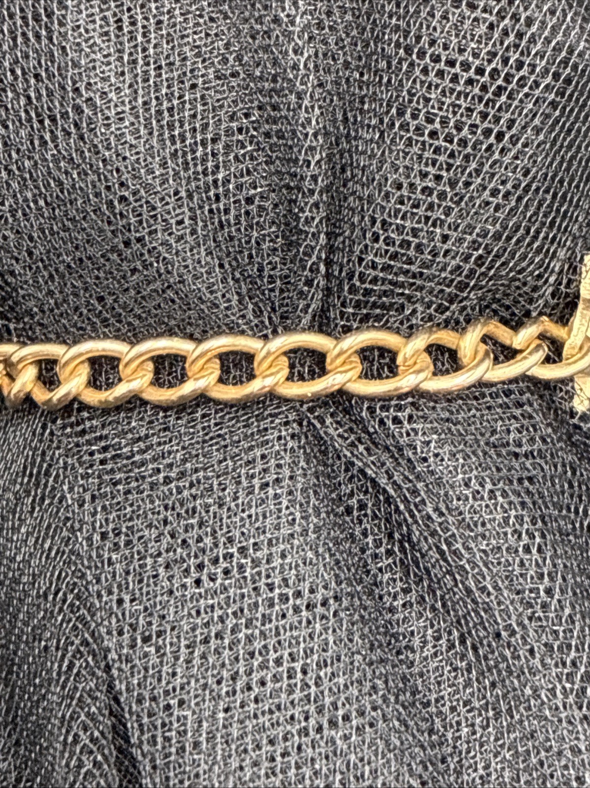 Vintage ID Bracelet Engraved “Isabelle” Gold Tone 6.5” Plz Read