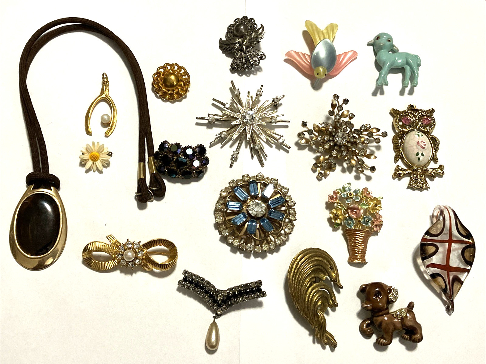 17Pc Vintage Jewelry Lot Some Signed Monet, Coro, SP & Statement Pieces AWESOME