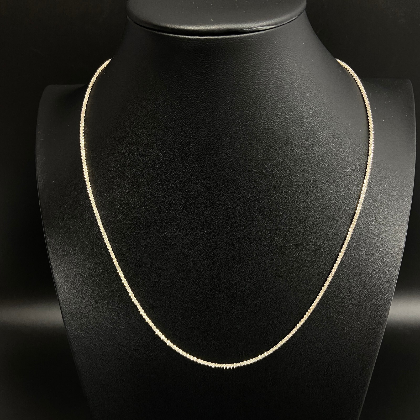 Sterling Silver – ITALY AGI 1.6mm Margarita Chain 20″ Necklace – 4g