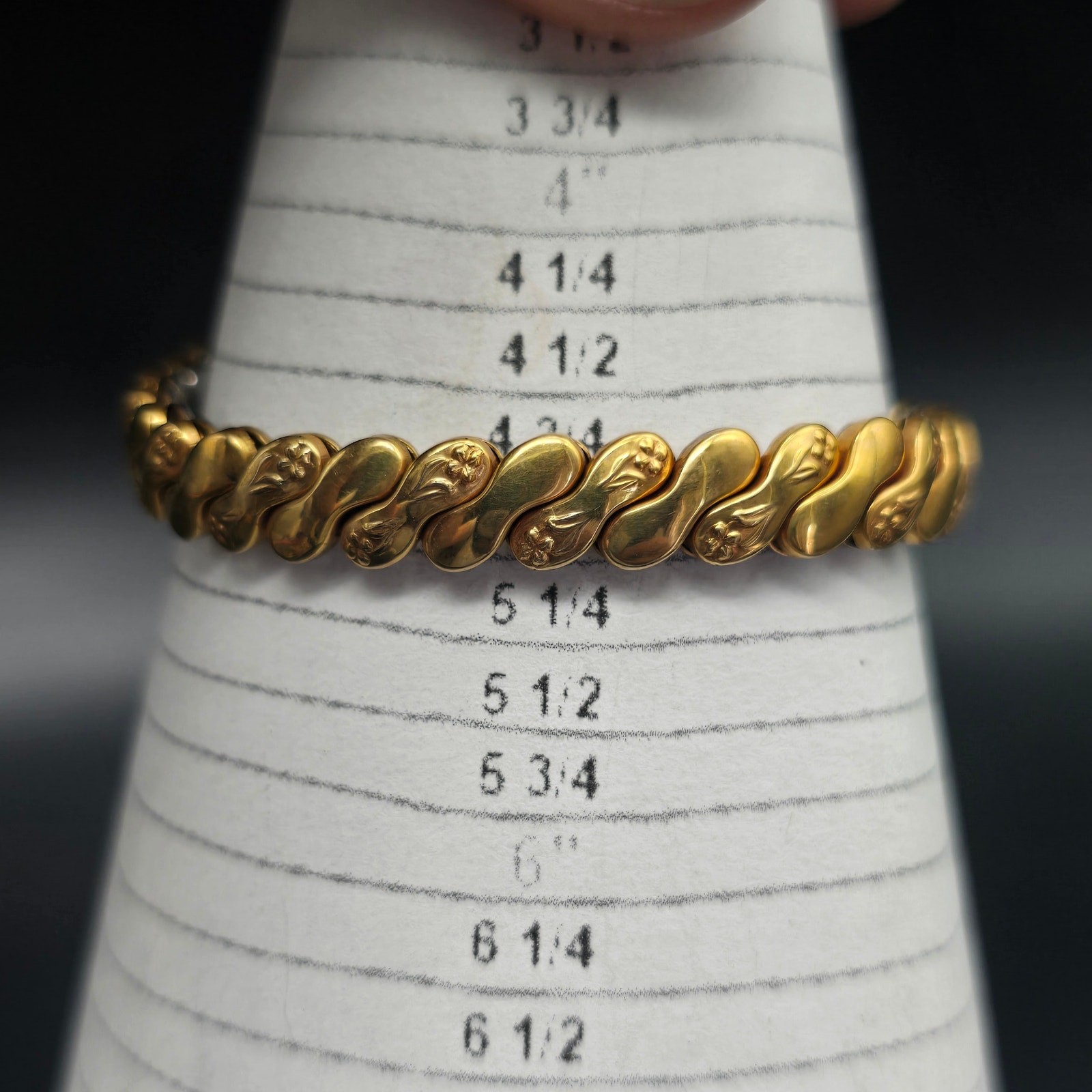 Foster 12K Gold Filled Child’s Sweetheart Bracelet Expandable Accordian Link