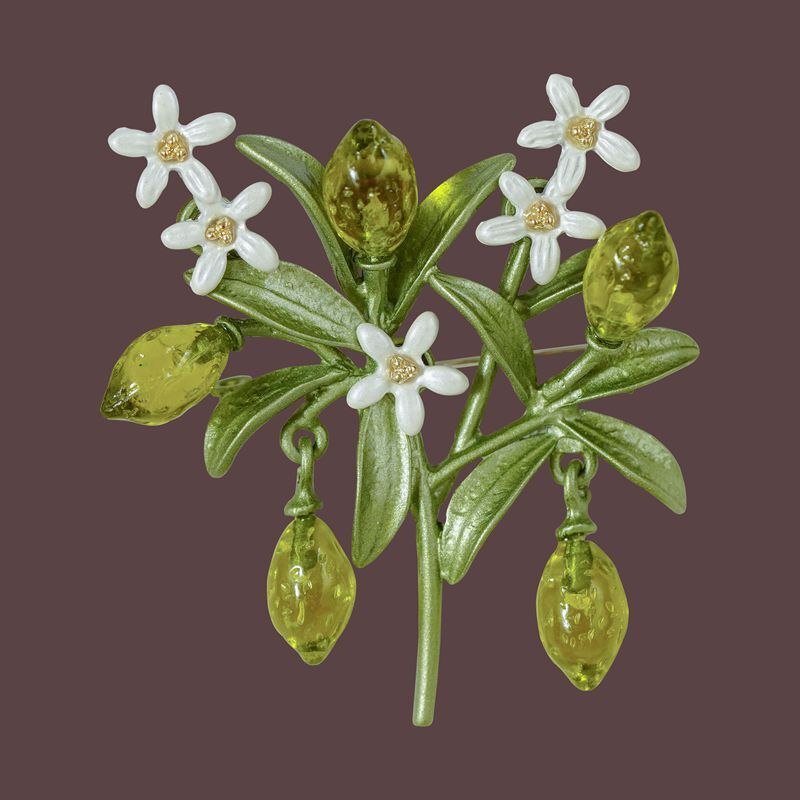 luxurious Vintage Plant Flower Brooches Elegant Woman Party Wedding Clothes
