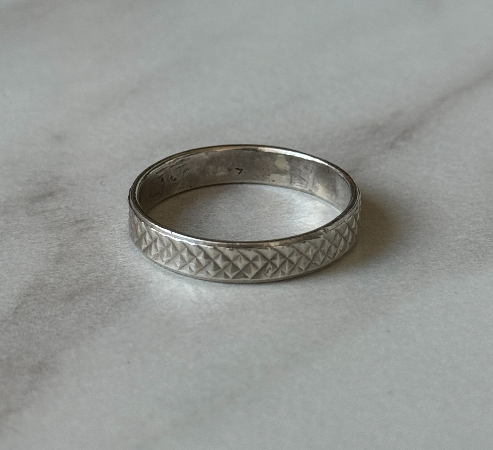 Soviet Women’s Silver Ring 925 – USSR Vintage Size 8.25 / 18.5