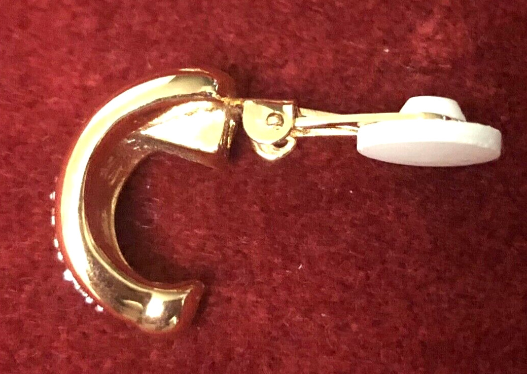 VTG SWAROVSKI Jeweler’s Collection Gold-Plated EARRINGS SWAN+SIGNATURE+COPYRIGHT