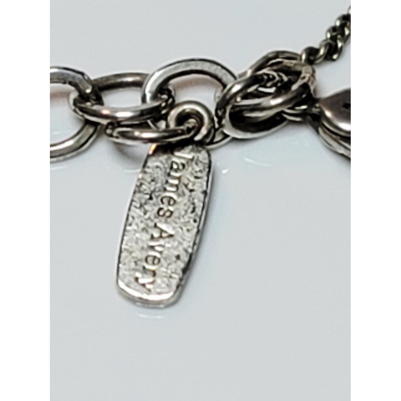 James Avery Happy Birthday Cake Charm Bracelet Sterling Silver Ladybug Charm Vtg