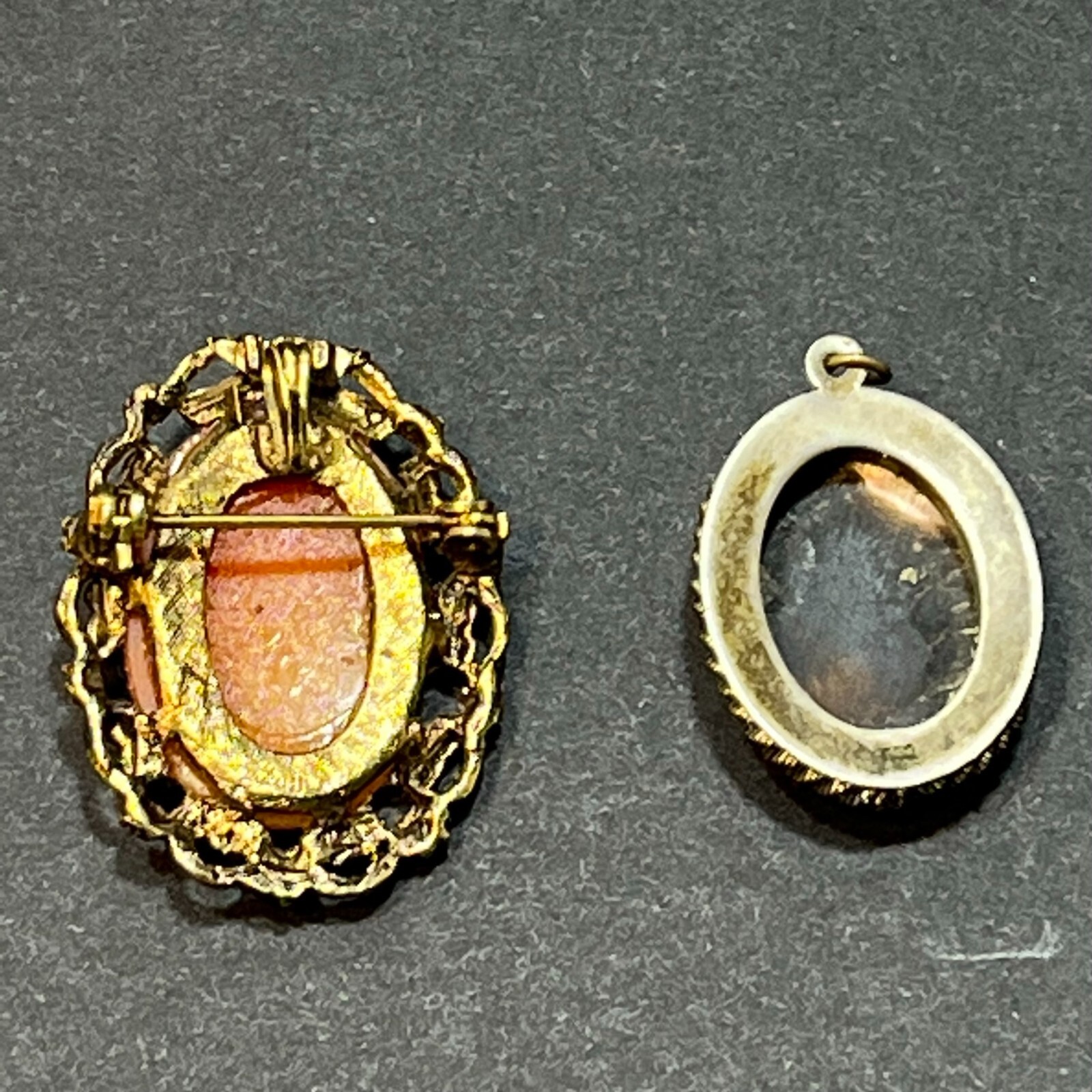 Vintage CAMEO Pendant and Pin ( 2 pieces)