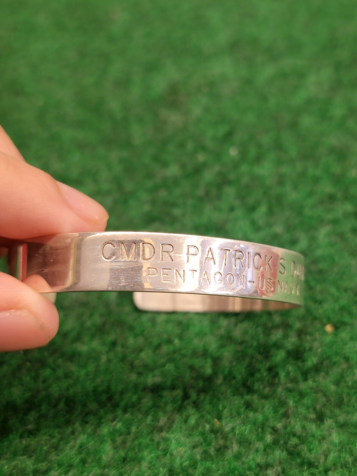 CMDR Patrick S Dunn Pentagon – US NAVY Bracelet 925. Kabana Vintage