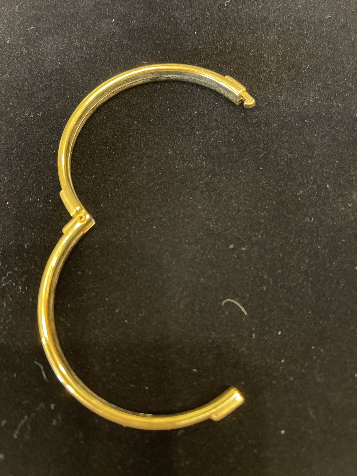 LAPO FLORENCE ITALY Snake Skin Red bracelet gold filled hinge bangle Very Good