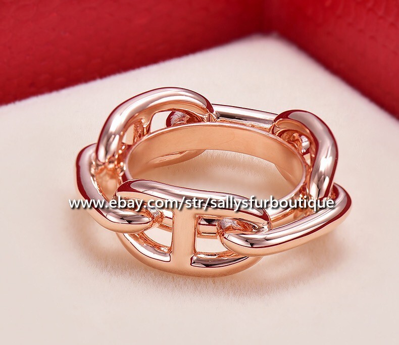 Sallys Quality 100% Copper Scarf Ring Chain Buckles Brooch For Silk Scarves