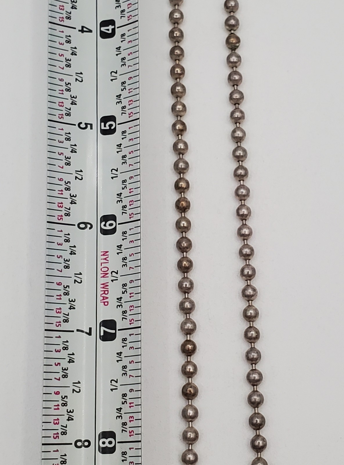 VTG 925 Ornate Cross Necklace 20in Sterling Silver 27g Ball Chain Italy Estate