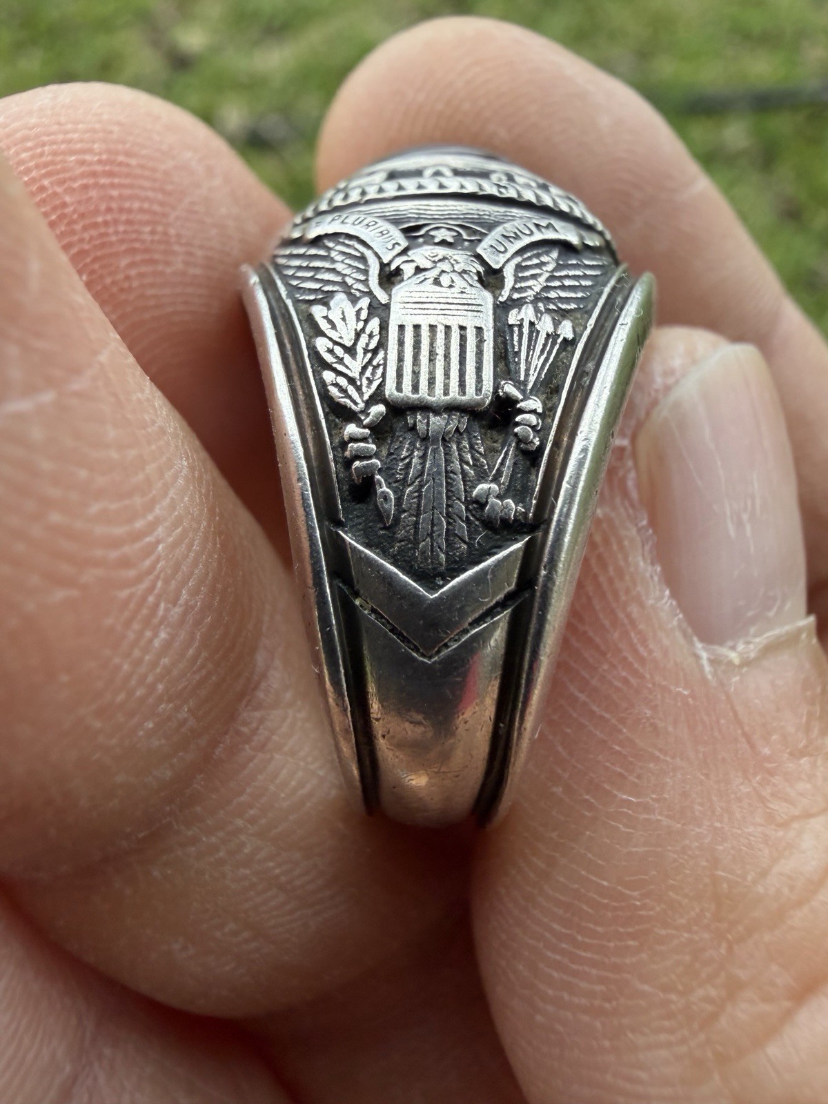Vintage Military Us Army Returned Class Ring ( 10.4% Palladium)