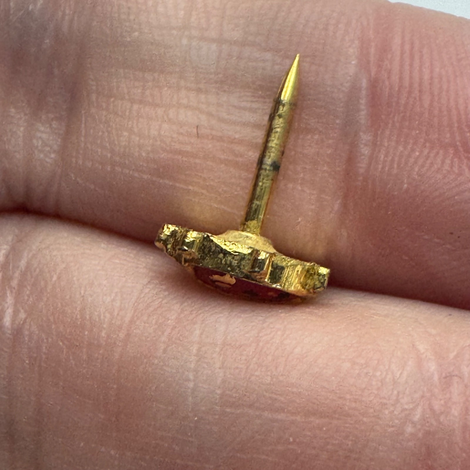 Ladybug Enamel Lapel Pin Lucky Garden Insect Spring 90s Brooch Vintage Gold Tone