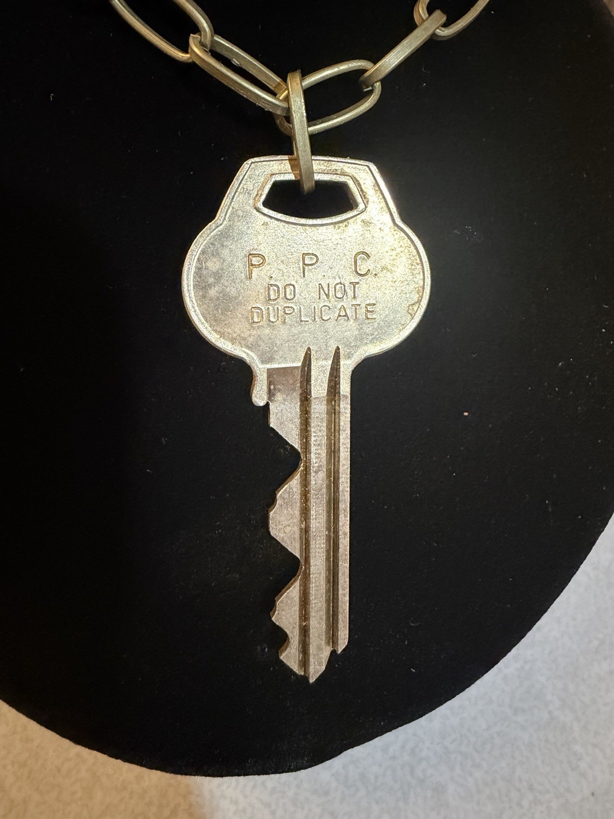 Vintage Insane Asylum Key Necklace Pilgrim State Hospital Psychiatric Center