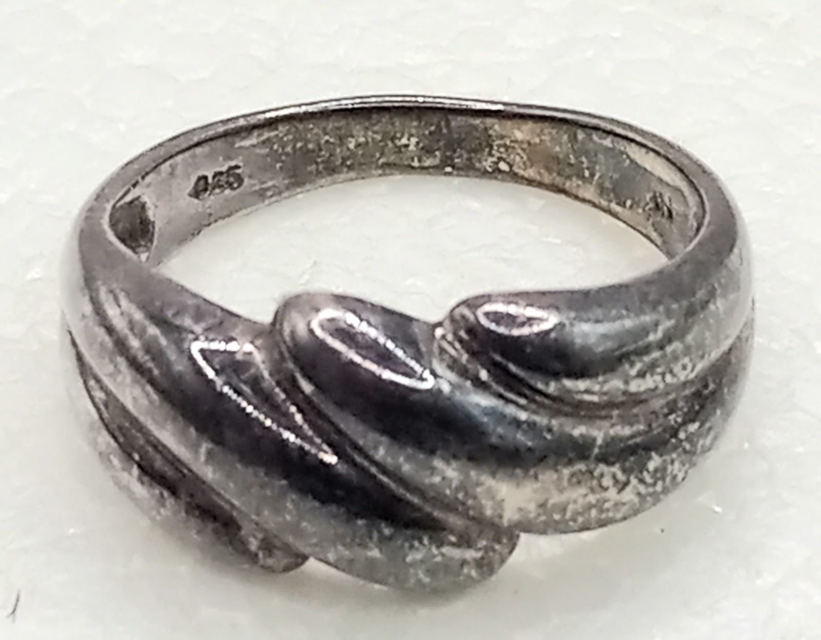 Vintage Womens Sterling Silver Ring, Size 8, Nickel Free, 1960s