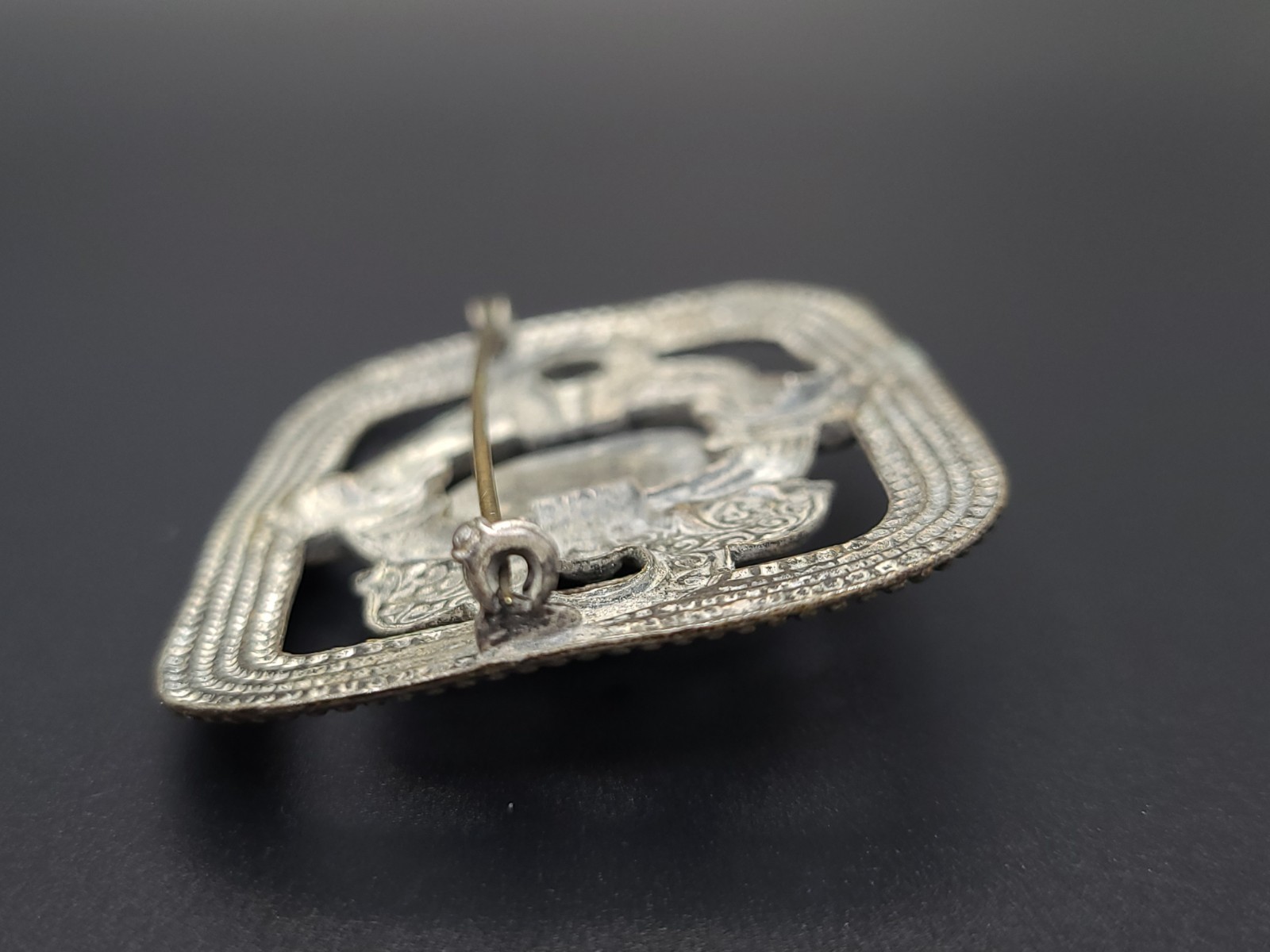 Vintage Max Neiger Egyptian Revival Pharaoh Brooch Czech Art Deco Pin