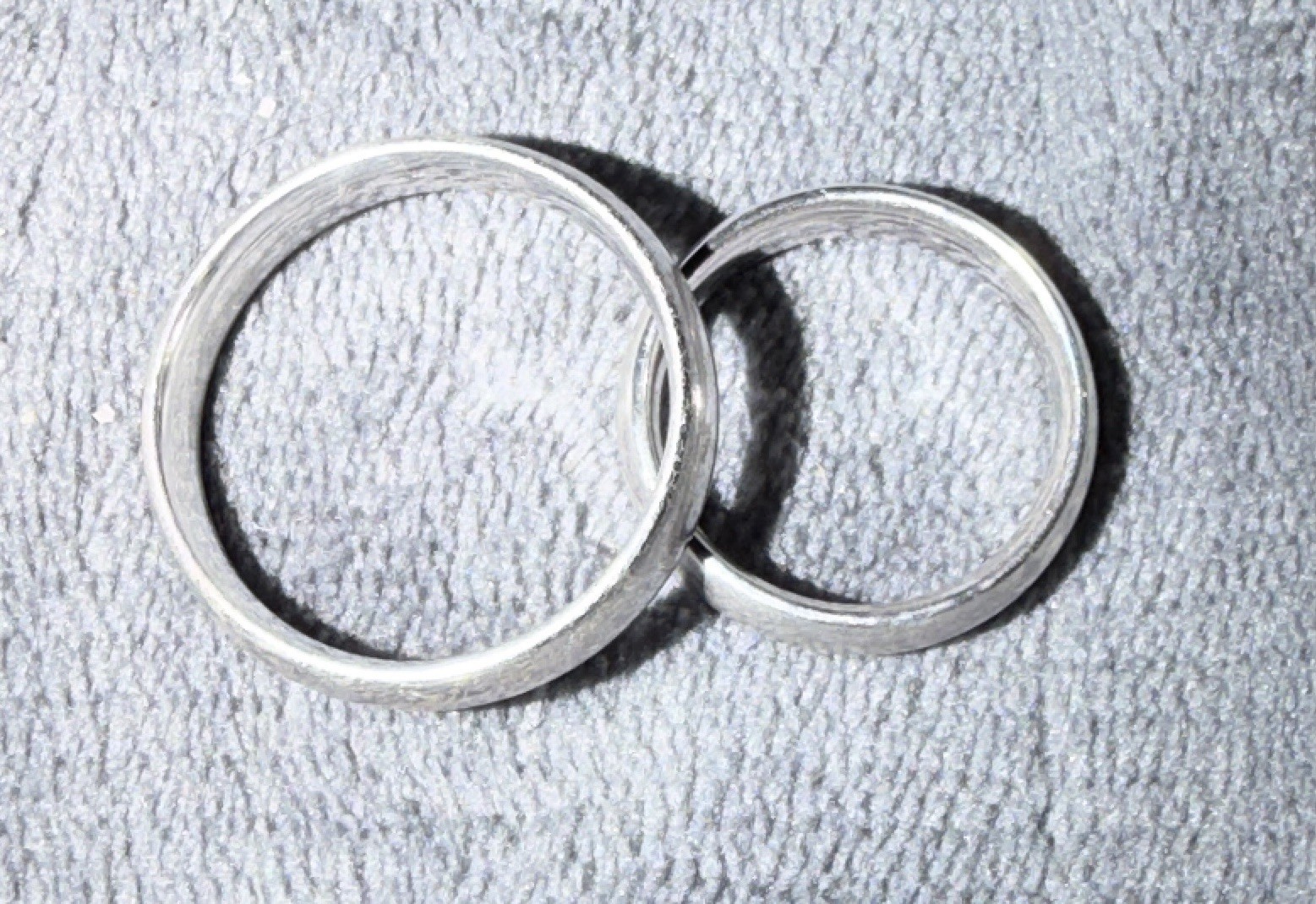 Vintage 925 Silver Band Ring Size 12 No Stone Round Pre-owned